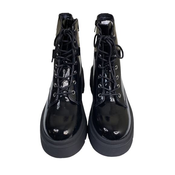 CALL IT SPRING Womens 9 Sidney Platform Lace-up Boot in Black NEW - Picture 4 of 12